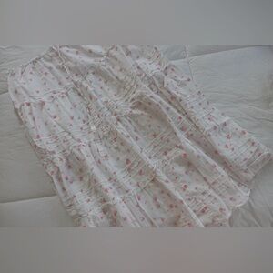 LoveShackFancy floral maxi skirt